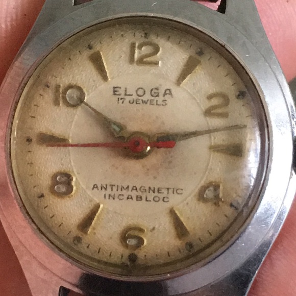 🖤Vtg ELOGA Windup Swiss made watch - Picture 4 of 14